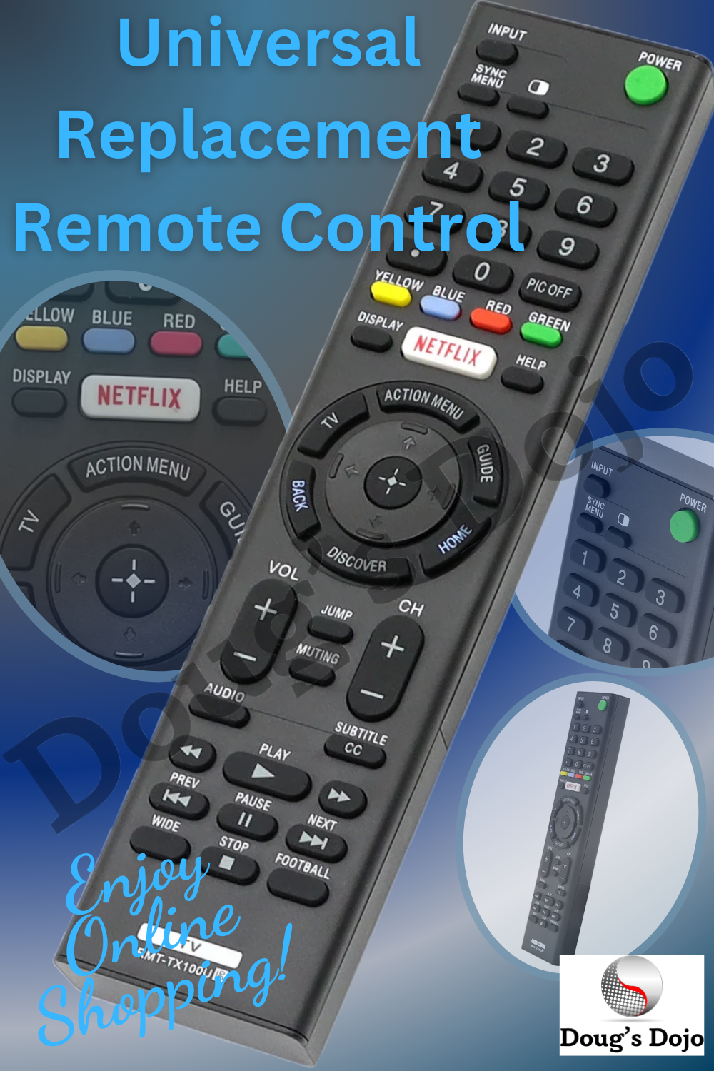Nuevo mando a distancia universal de repuesto para todos los televisores Sony Bravia Smart TV