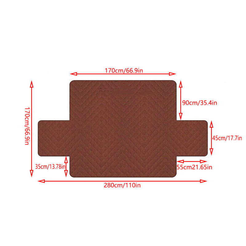 Quilted Sofa Cover Nonslip Couch Slipcover Pet Dog Protector Mat Waterproof Pad
