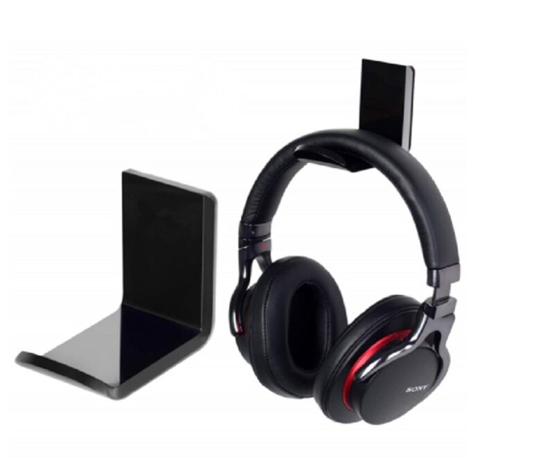 Headphone Hanger Display Stand Holder Acrylic Hook Under Desk Headset Wall Mount