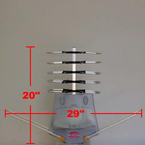 HDTV 1080P Outdoor Amplified Digital Antenna 360 Rotor HD TV UHF VHF FM 150 Mile - Doug's Dojo