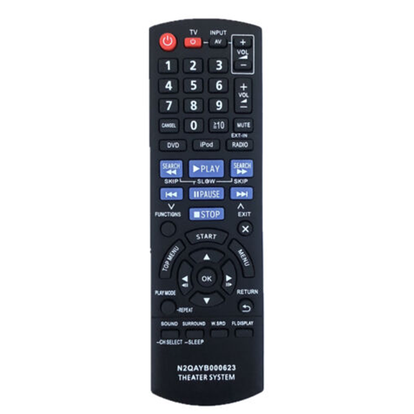 New Panasonic Replacement Remote N2QAYB000623 for Panasonic Home Theater System