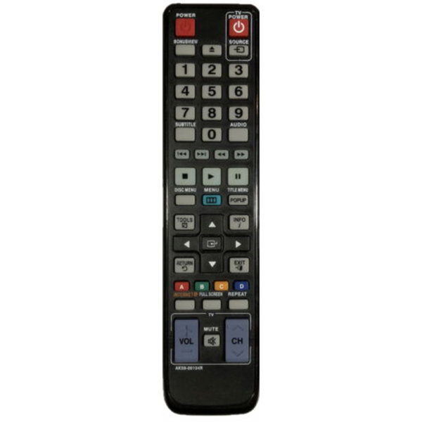New Remote AK59-00104R For Samsung DVD Blu-Ray Player BD-D5500 BD-D6100 BD-D6700