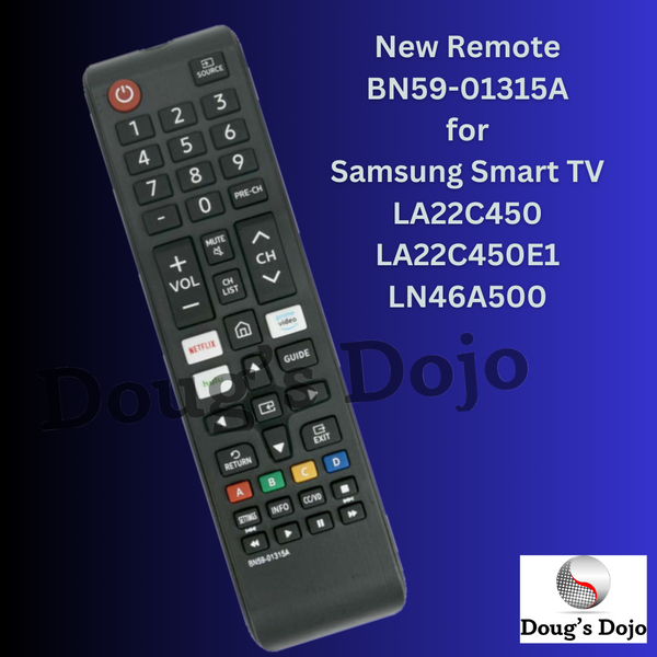 Nuevo mando a distancia BN59-01315A para Samsung Smart TV LA22C450 LA22C450E1 LN46A500
