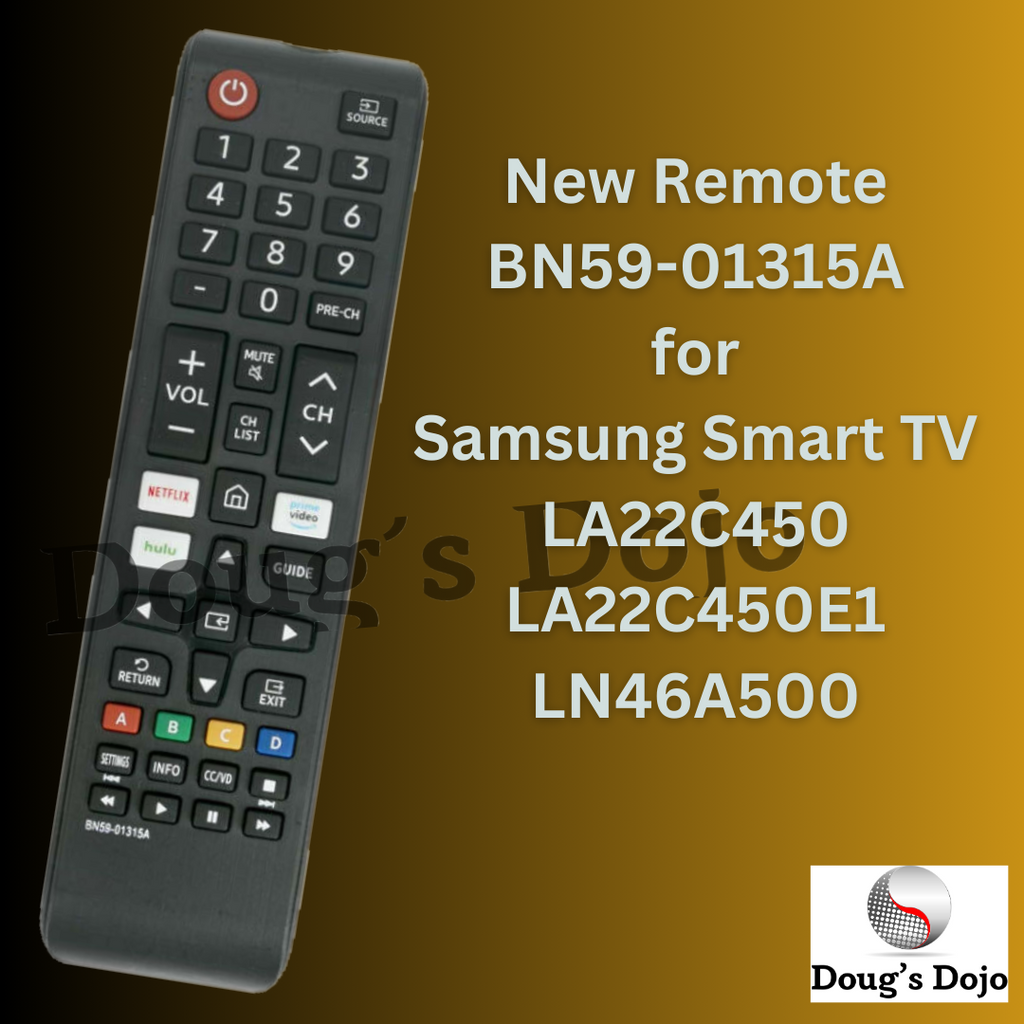 Nuevo mando a distancia BN59-01315A para Samsung Smart TV LA22C450 LA22C450E1 LN46A500