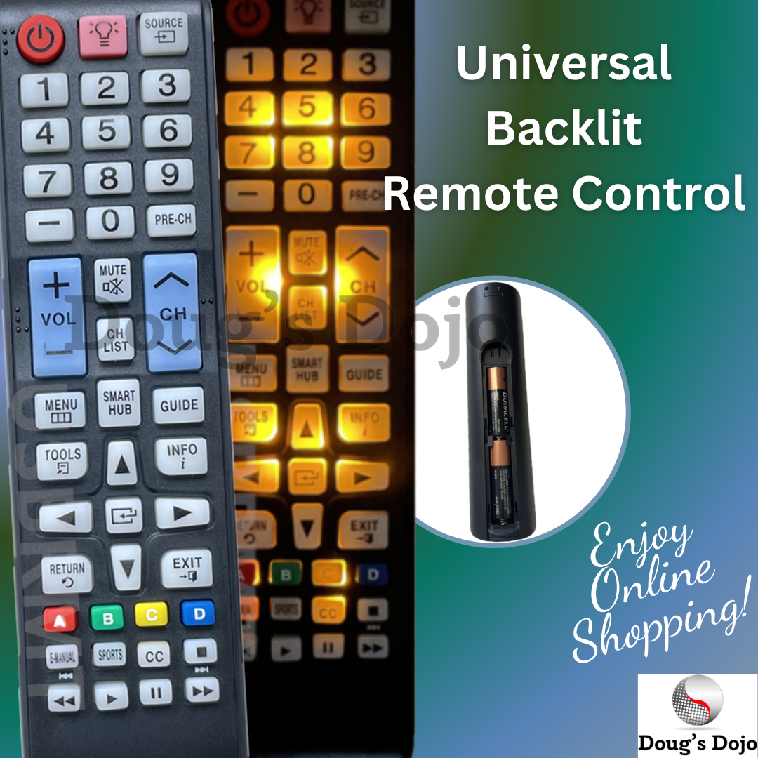 New Universal Backlit Remote Control for ALL Samsung LCD LED HDTV 3D Smart TVs