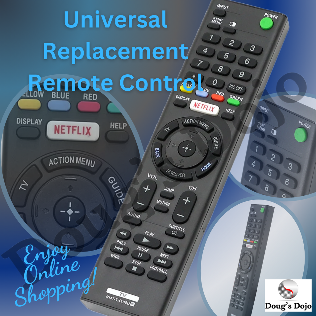 New Universal Replacement Remote Control for All Sony TV Bravia Smart TV