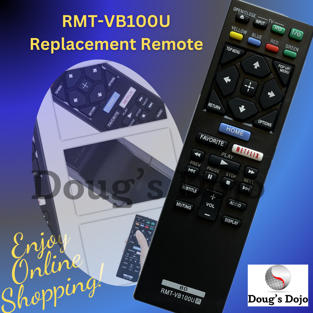 New RMT-VB100U Remote for Sony Blu-ray DVD Player BDP-S1500 S3500 BDP-BX150
