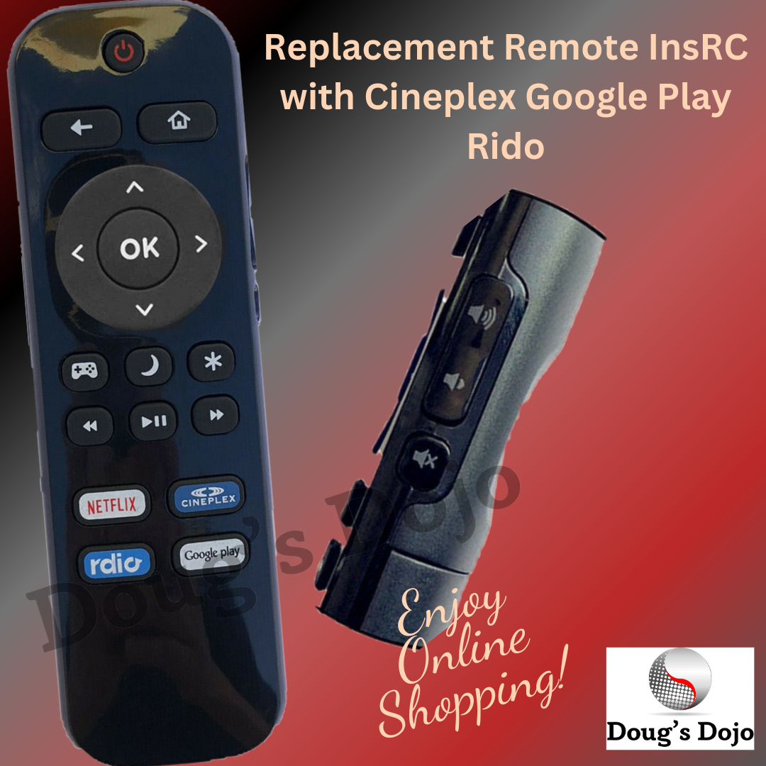 New Remote For Insignia Roku TV with Cineplex Google Play Rido NS-43DR710NA17