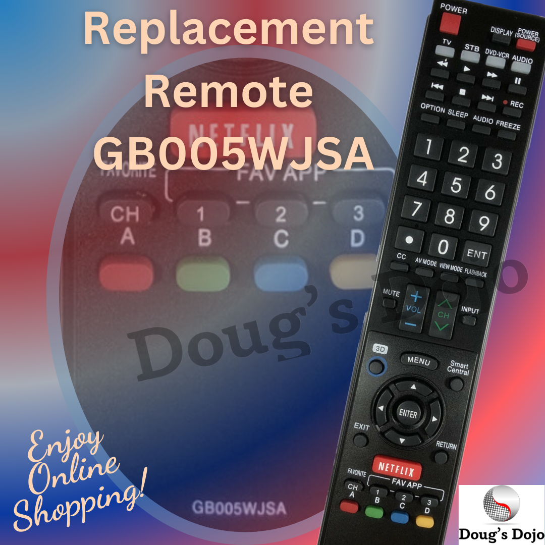New Sharp Replacement TV Remote GB005WJSA for Sharp AQUOS TV Remote Control