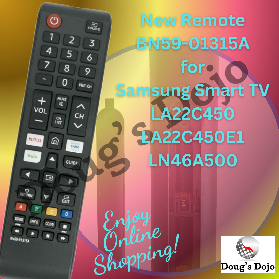 New Remote BN59-01315A for Samsung Smart TV LA22C450 LA22C450E1 LN46A500