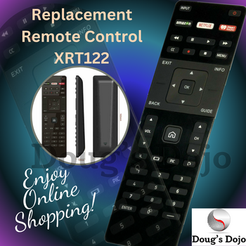 XRT122 for Smart TV Vizio Replacement Remote Control w Amazon Netflix IHeart Radio APP Key