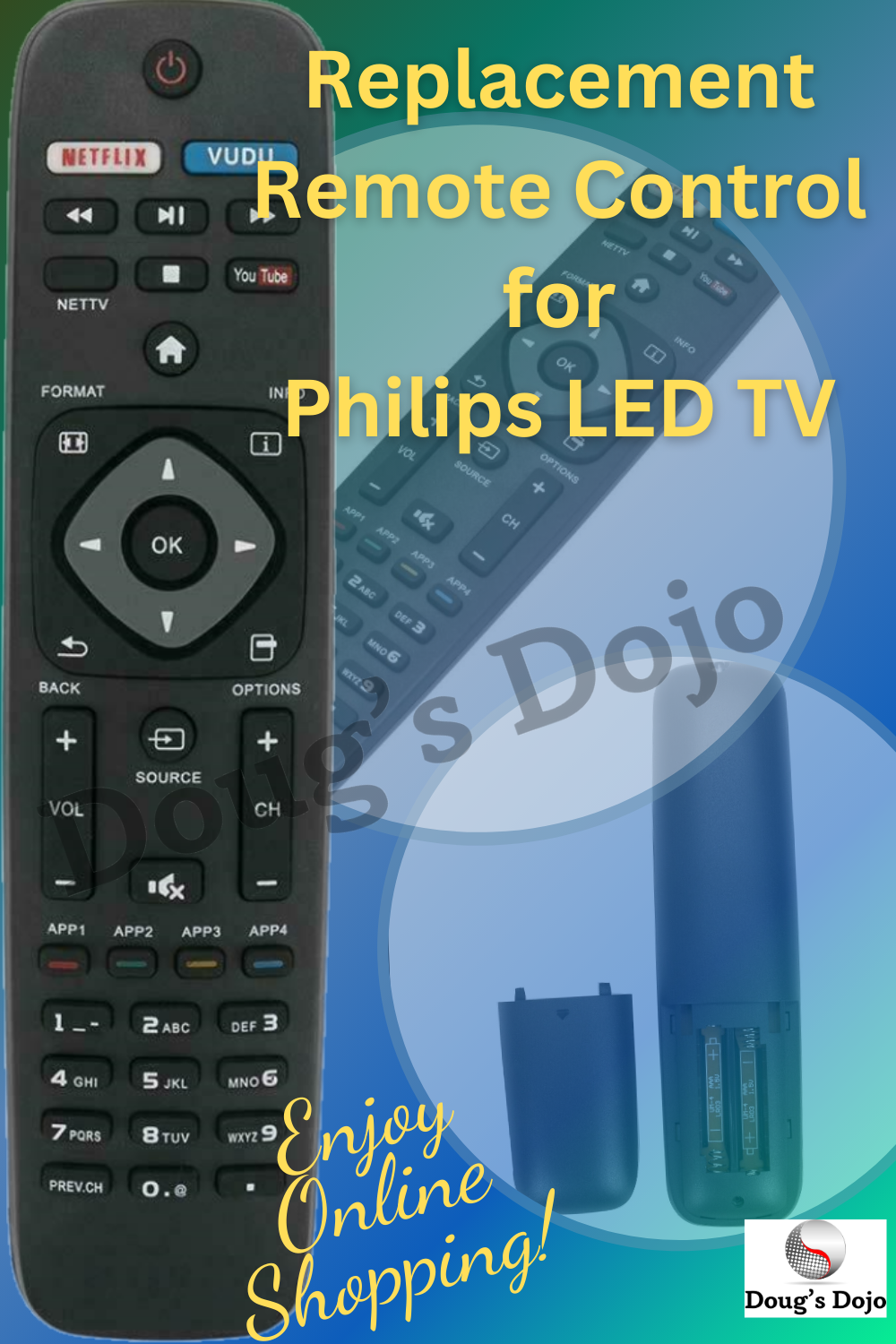 Replacement Remote Control for Philips LED TV