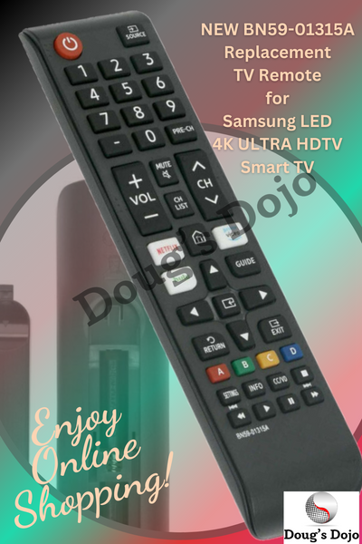 Nuevo mando a distancia de repuesto BN59-01315A para Samsung LED 4K ULTRA HDTV Smart TV