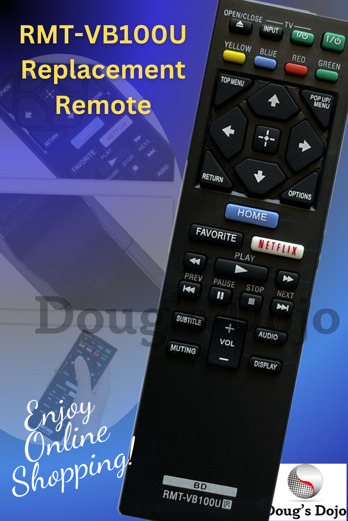 New RMT-VB100U Remote for Sony Blu-ray DVD Player BDP-S1500 S3500 BDP-BX150