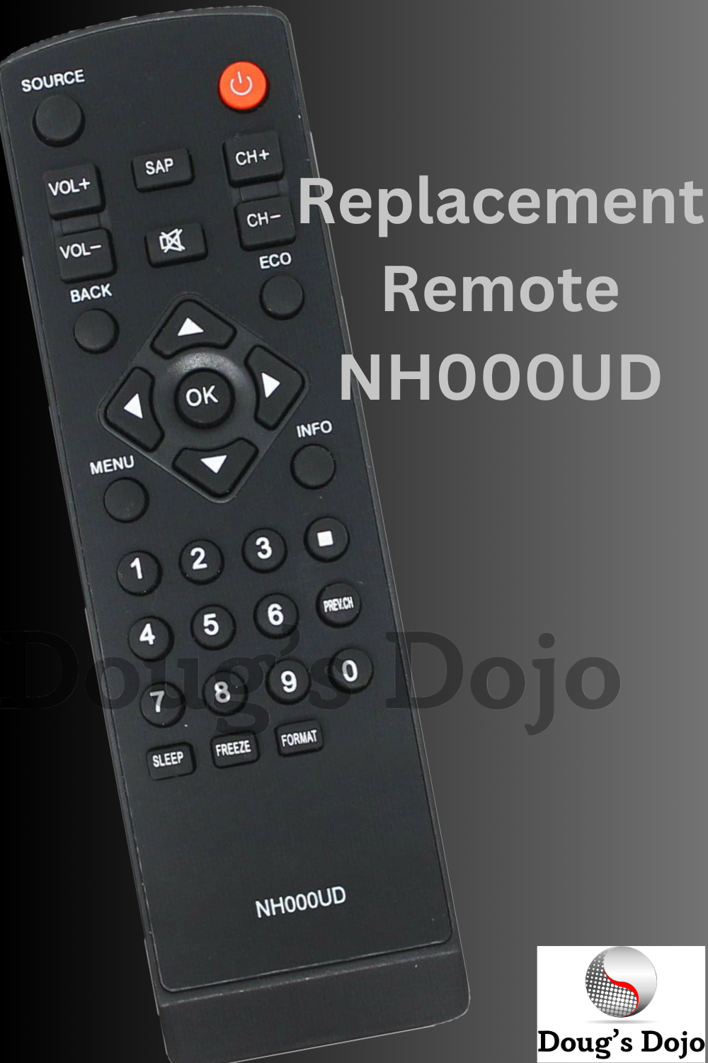 NEW NH001UD NH000UD Remote for Sylvania Emerson TV LC320EM2 LC320EM1 LC401EM3F