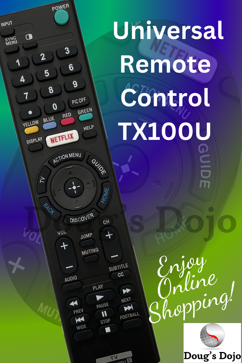 Universal Replacement Remote Control for Sony TV