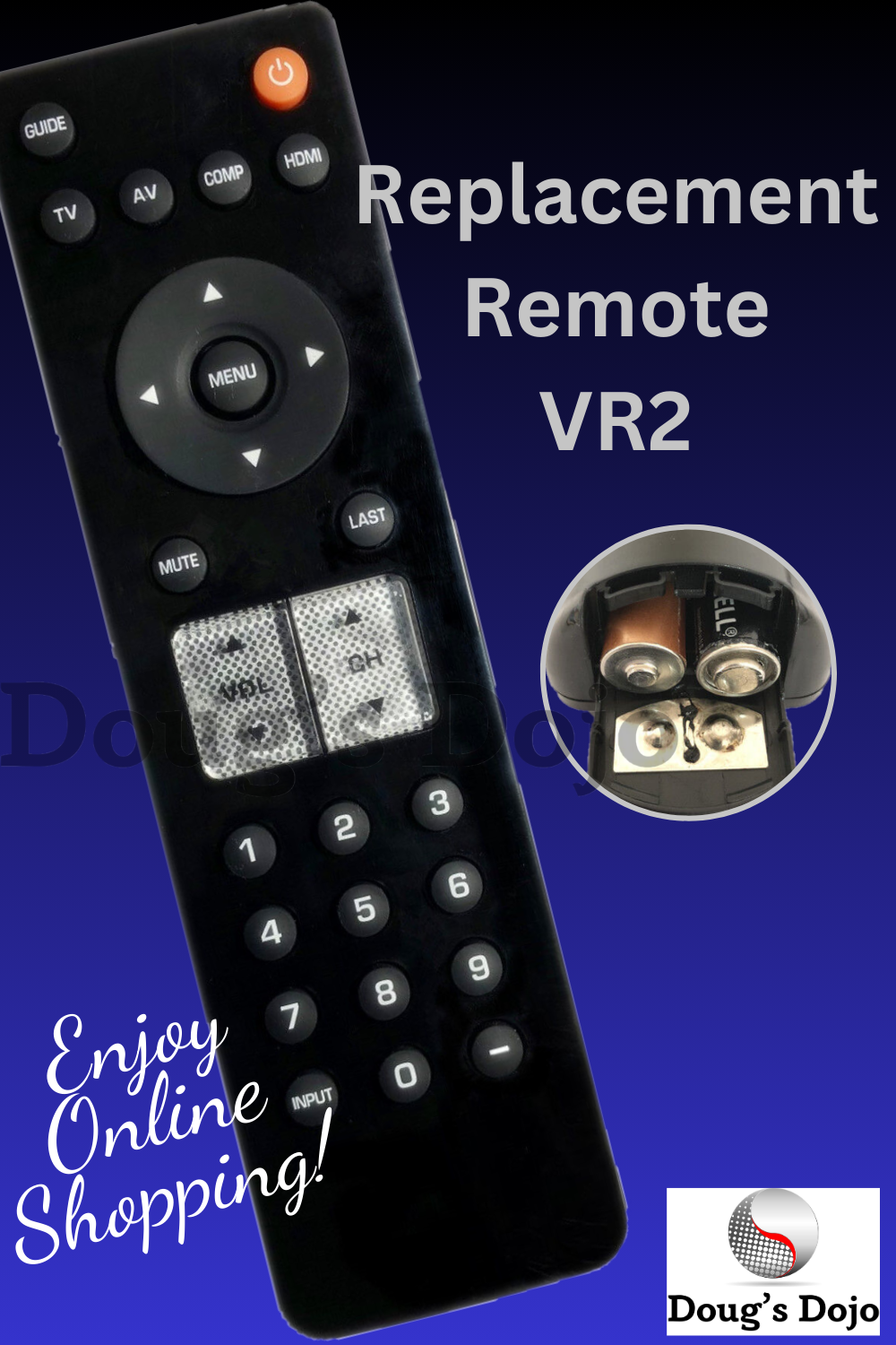New Replacement Remote VR2 VR4 for VL260M VL370M VO320E VO370M VO420E
