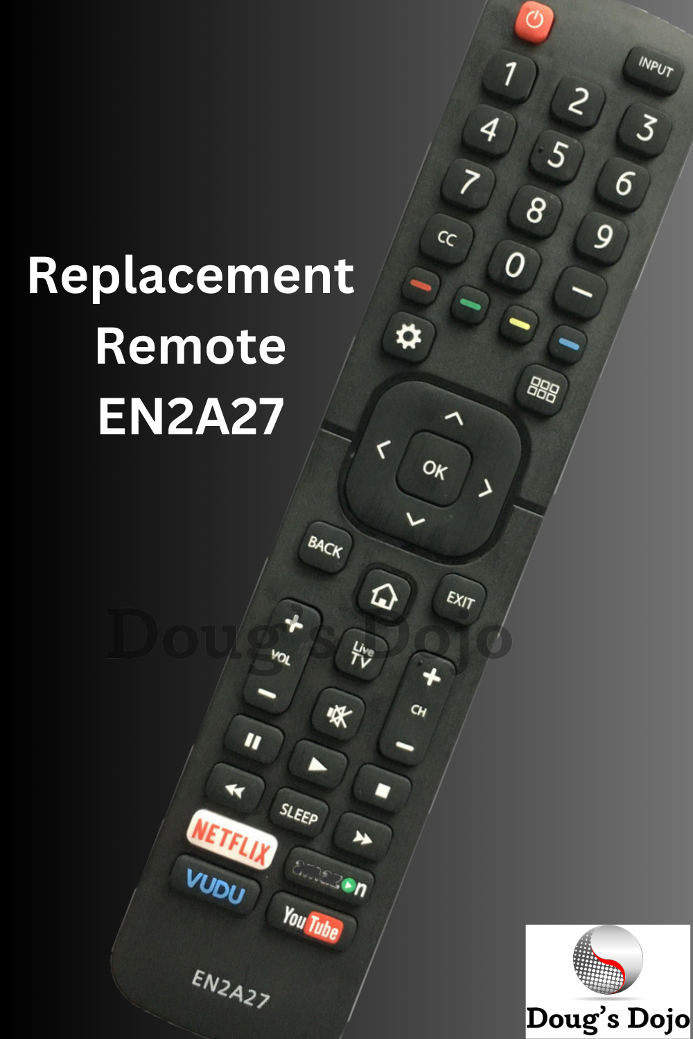 New Hisense Replacement Remote EN2A27 for Hisense SMART LED TV 50H6D 55H8C