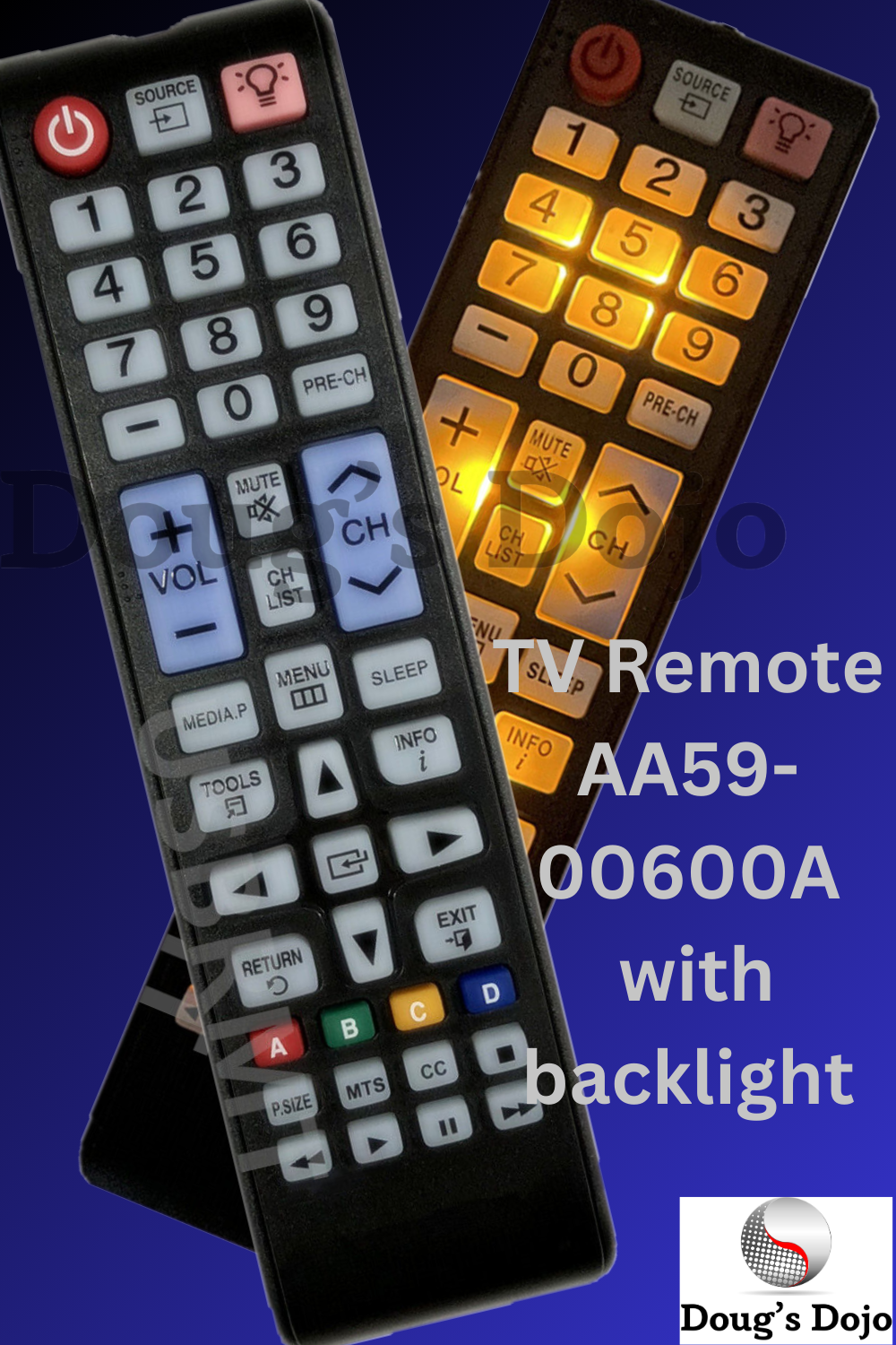 NEW USBRMT TV Remote AA59-00600A with backlight for SAMSUNG Smart LCD LED TV