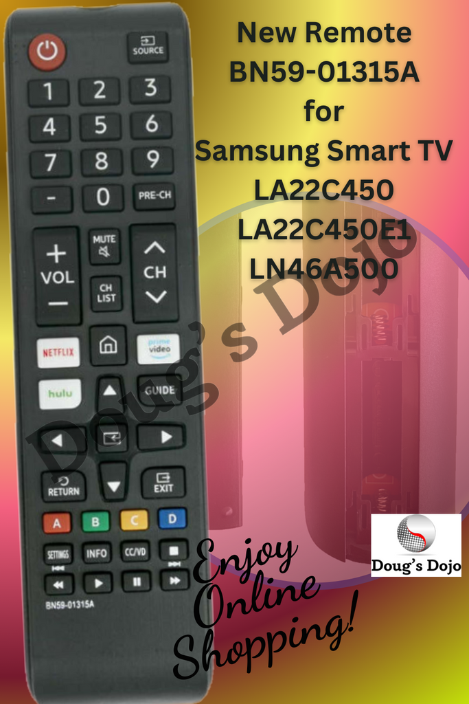 Nuevo mando a distancia BN59-01315A para Samsung Smart TV LA22C450 LA22C450E1 LN46A500