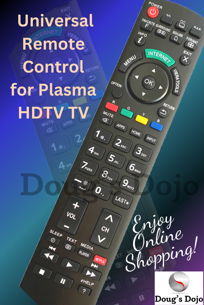 Panasonic TV Universal Replacement Remote Control fit for all Plasma HDTV TV