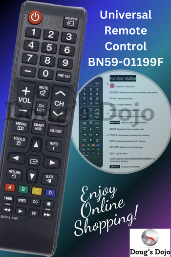 New Universal Remote Control for ALL Samsung LCD LED HDTV 3D Smart TVs BN59-0119