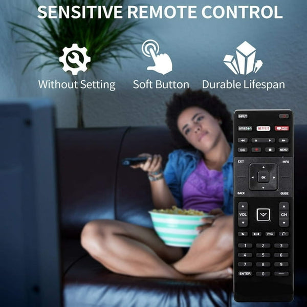 XRT122 for Smart TV Vizio Replacement Remote Control w Amazon Netflix IHeart Radio APP Key