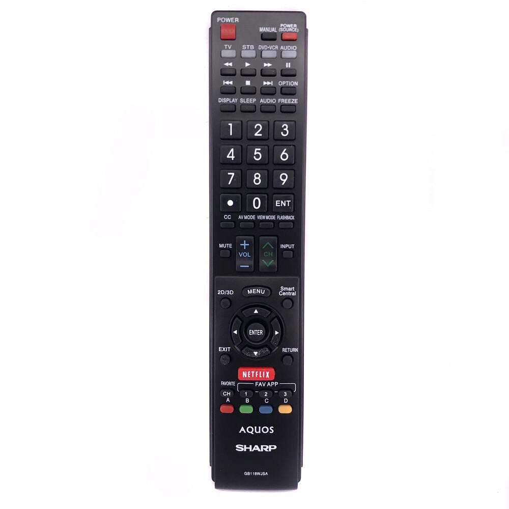 New Sharp Replacement TV Remote GB005WJSA for Sharp AQUOS TV Remote Control