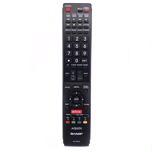 New Sharp Replacement TV Remote GB005WJSA for Sharp AQUOS TV Remote Control