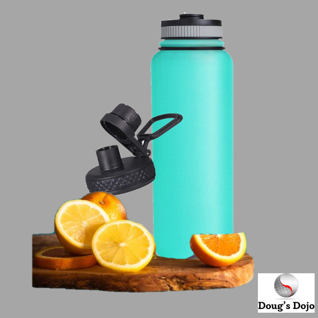 40oz Water Bottle Stainless Steel Vacuum Double Wall Insulation Sport Wide Mouth