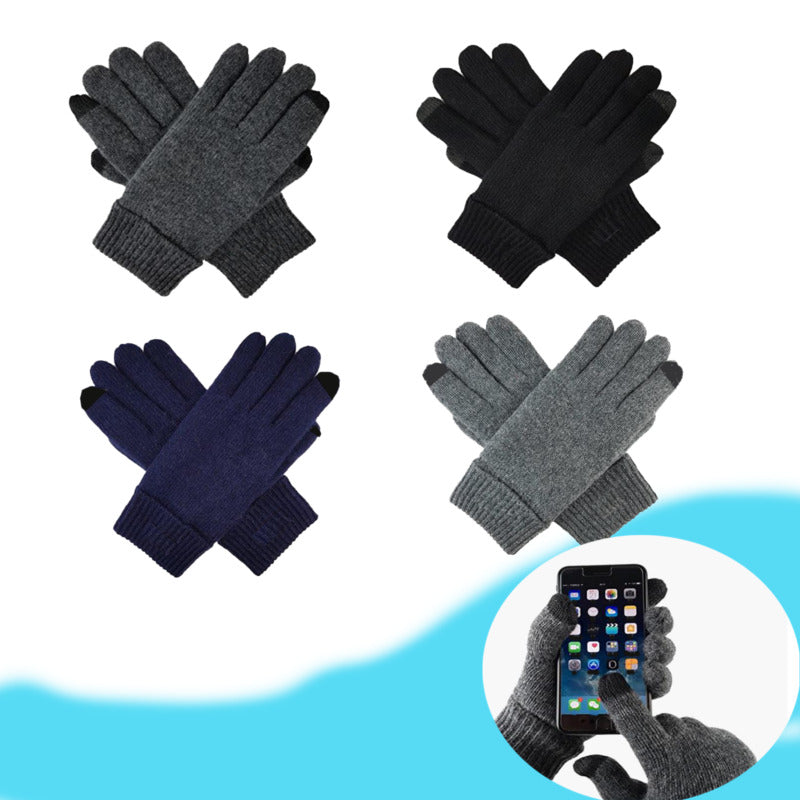 Mens Winter Gloves with Touchscreen Fingers Thermal Ski Gloves for Cold Weather
