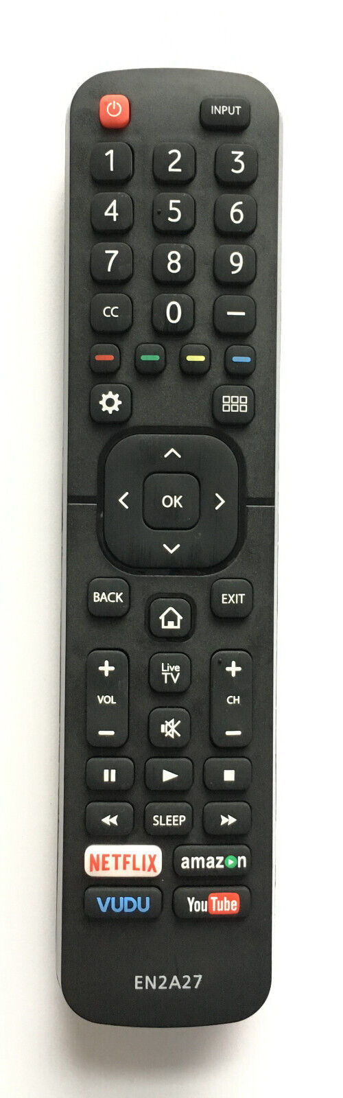 New Replaced TV Remote EN2A27 for Hisense Smart TV 40K321UW 55K321UW 65K3300UW