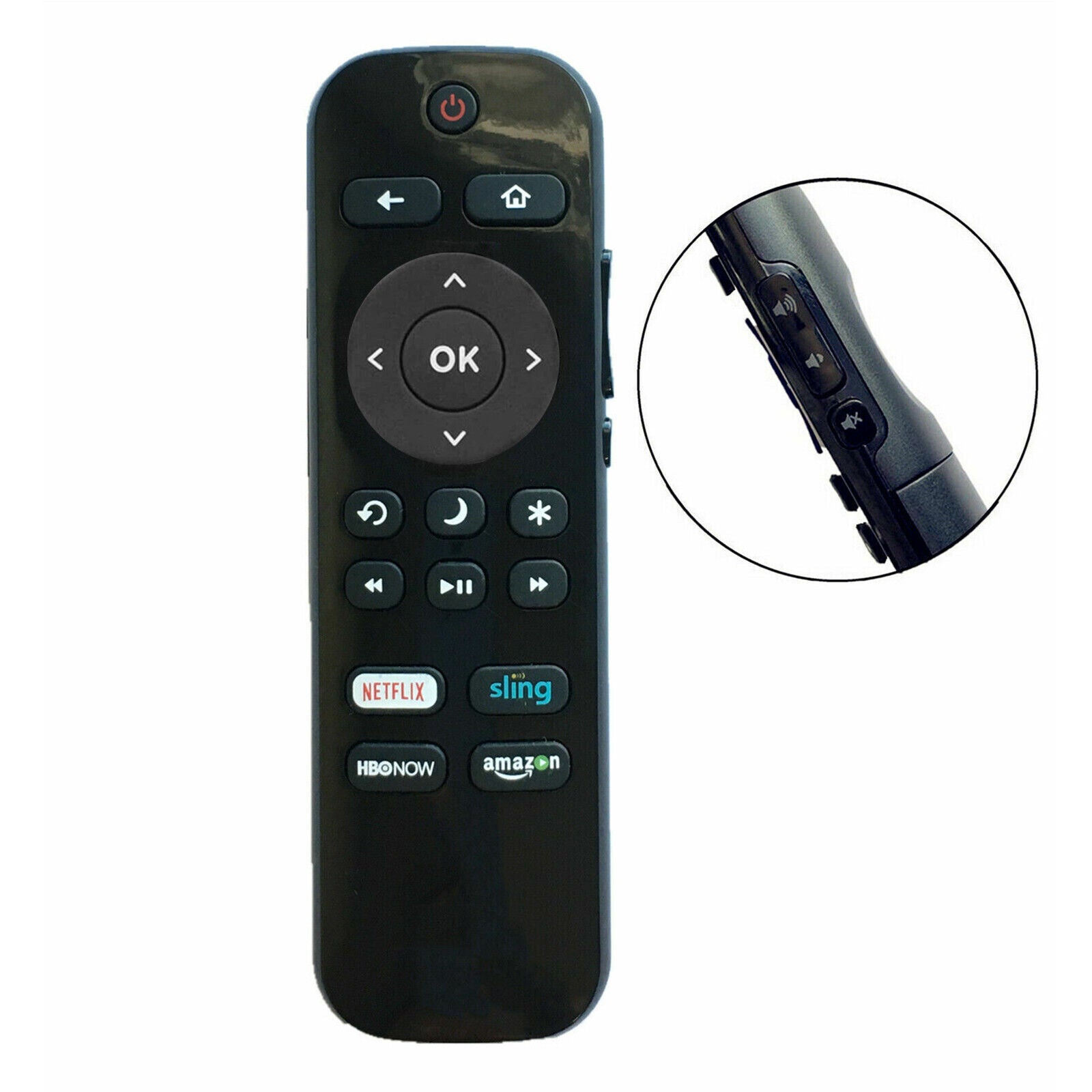 New Remote LC-RCRUS-17 for Sharp ROKU TV with Netflix Sling HBONOW Amazon