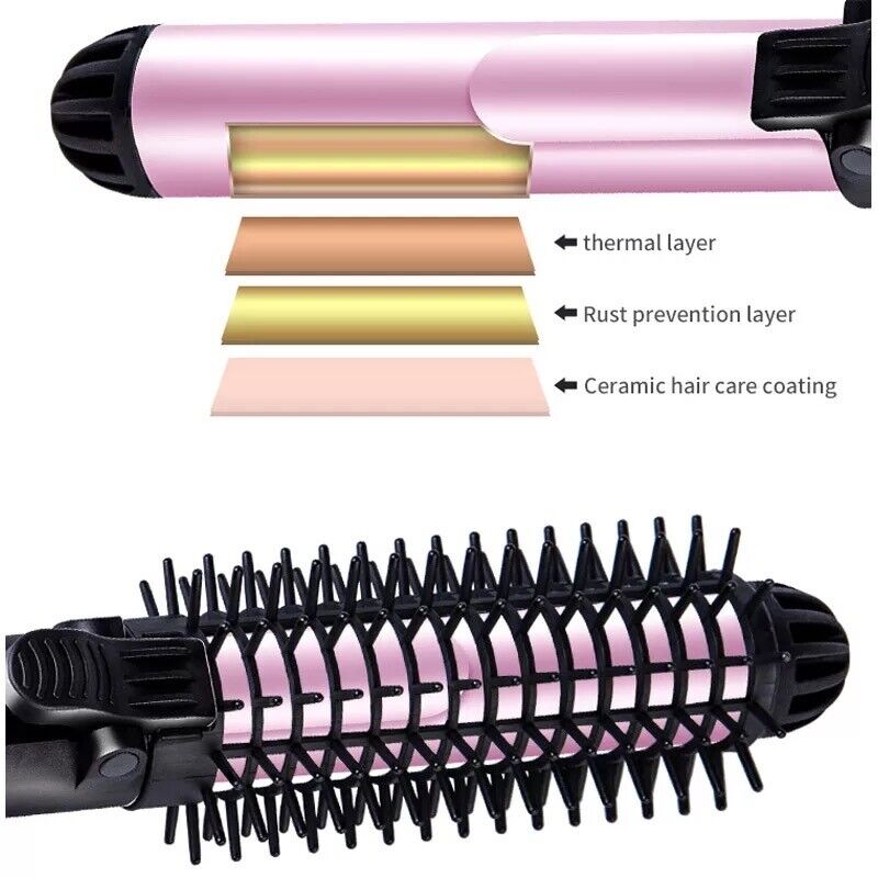 Automatic Rotating Tourmaline Ceramic 1.25Inch Hair Curling Iron Wand Hot Roller
