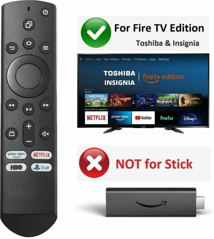 NS-RCFNA-19 Universal Remote for Insignia & Toshiba fire Edit TV NS-RCFNA-21
