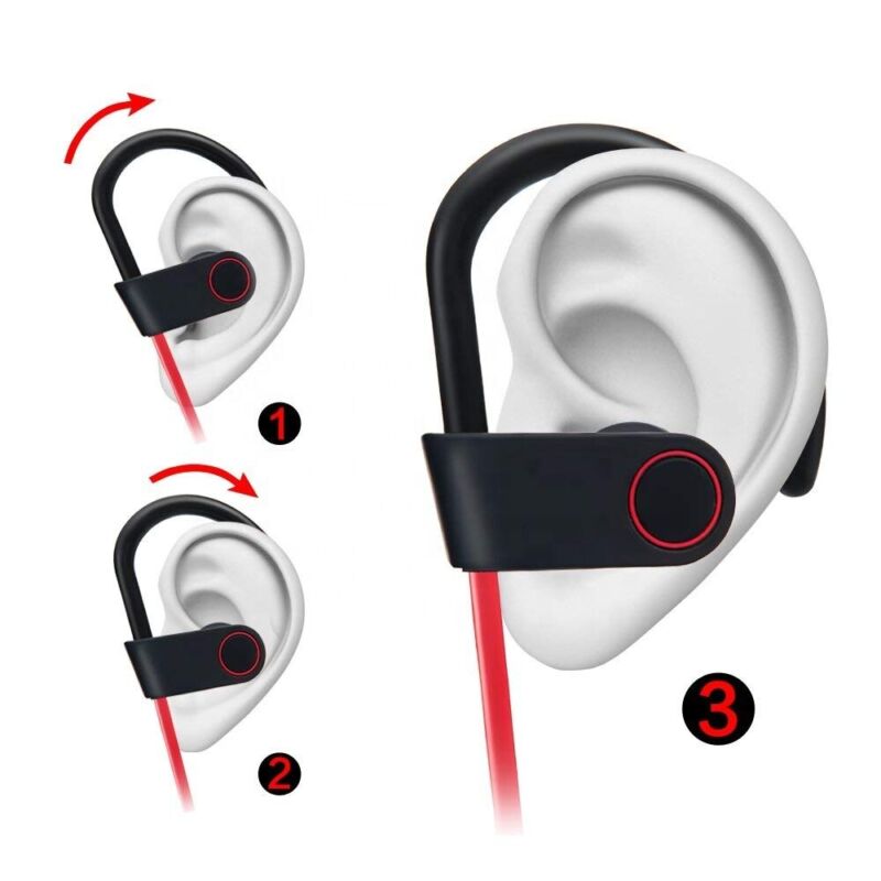 Waterproof Bluetooth 5.0 Earbuds Stereo Sport Wireless Headphones in Ear Headset