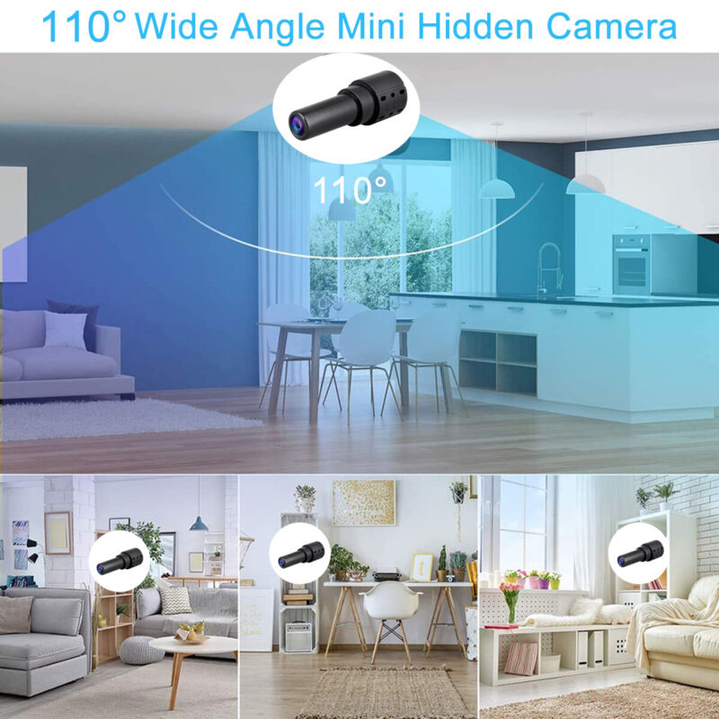 Mini Spy Camera WiFi HD 1080P Hidden IP Night Vision Camcorder Home Security Cam