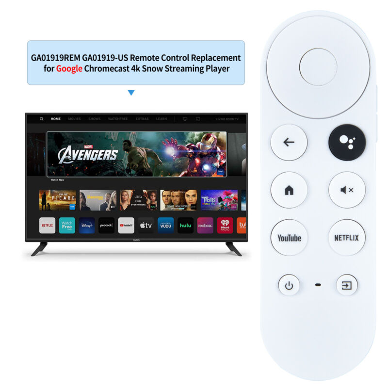 New Replace Remote Control For Chromecast With 4K Google TV Voice Bluetooth IR - Doug's Dojo