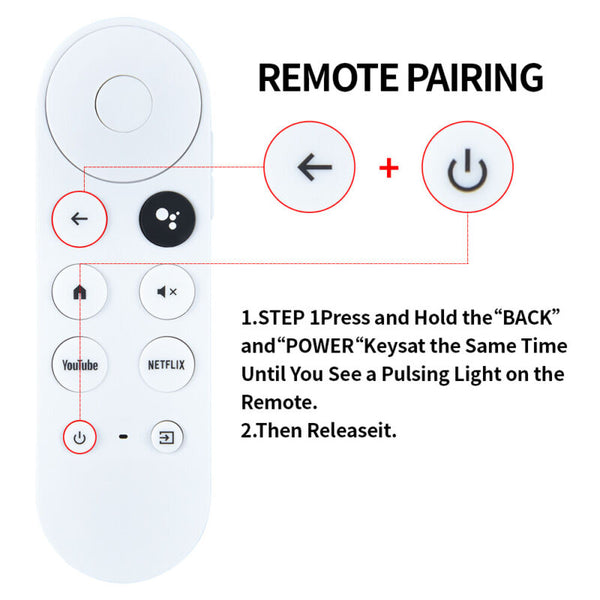 New Replace Remote Control For Chromecast With 4K Google TV Voice Bluetooth IR - Doug's Dojo