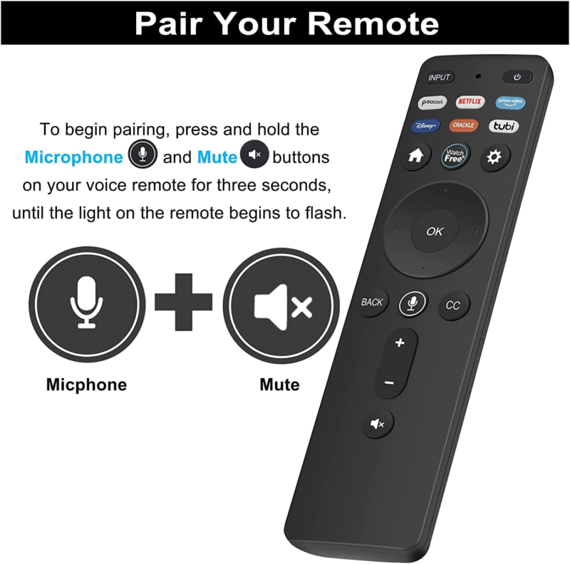 New Voice Remote for Vizio M7 Series 4K QLED HDR Smart TV M70Q7-J03 M75Q7-J03 - Doug's Dojo