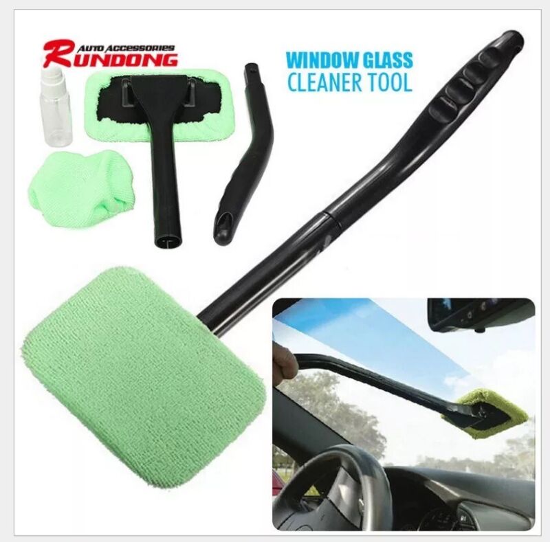 Microfiber Windshield Clean Car Auto Wiper Cleaner Glass Window Tool Brush Kit - Doug's Dojo