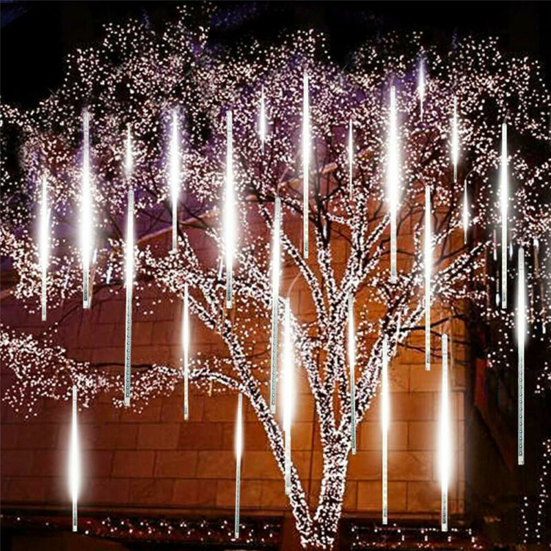 288 LED Solar Lights Meteor Shower Rain Tree String Light Garden Party Outdoor