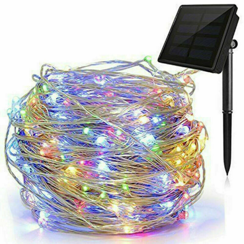 100-400 LED Solar Power String Fairy Lights Garden Outdoor Party Christmas Lamp
