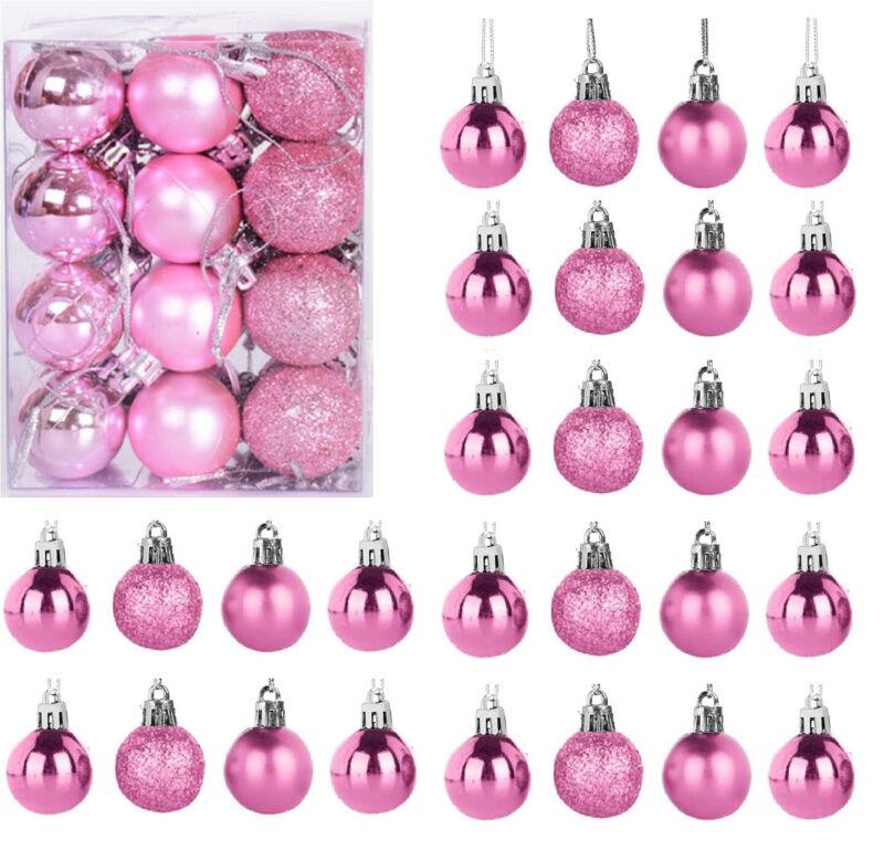 60Pcs Shatterproof Christmas Balls Xmas Tree Decor Ornaments Hanging Balls USA